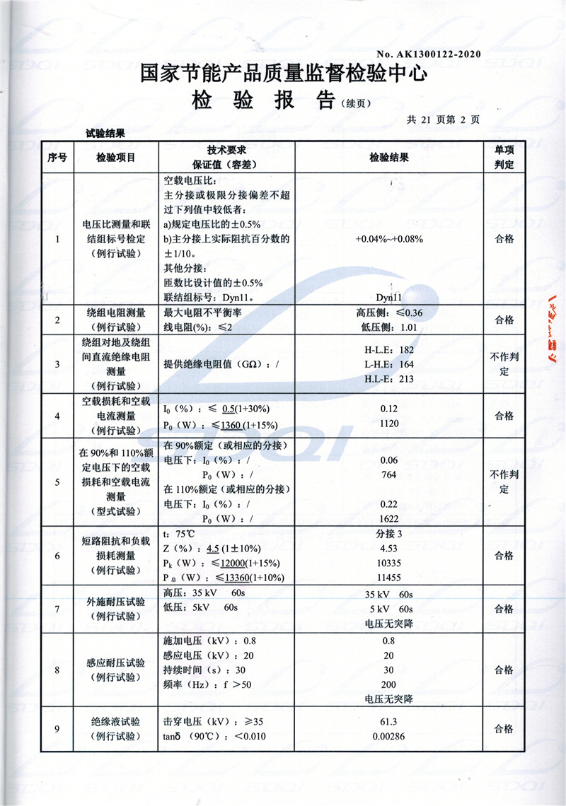 高低压试验报告-S11-1250彰武彰武彰武油浸式变压器-2.jpg